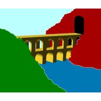 HO / N / Z Ölçek Temel Kemerli Viyadük