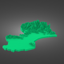 Ahuriri Havzası Yükseklik Modeli