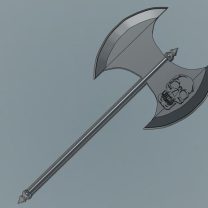 Kafataslı Çift Ağızlı Balta