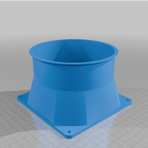 140mm Fan → 125mm Kanal Adaptörü