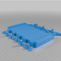 1/24 Ölçek Kazıklı Ahşap Güverte Düz Vagon (Euro Kaplinli)