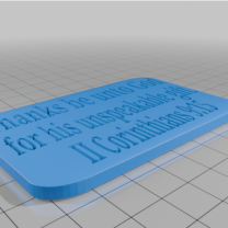 2. Korintliler 9:15 (Hafıza Ayeti)