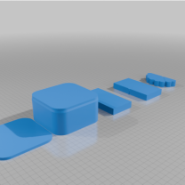 108 x 108 x 50 Kurdeleli Hediye Kutusu (Vazo Modu)