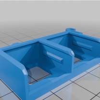 WAGO 221-413 İçin Dikey İnce DIN Ray Montajı (2’li)