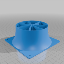 120mm Laminer Akış Fan Kanalı (Bezier Konik)