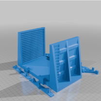 1/24 Ölçek Bulkhead Düz Vagon (Euro Kaplinli)