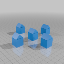 Catan Mavi Yerleşimler (Ölçekli)