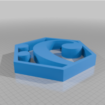 Altıgen Modern Bas Anahtarı Heykeli