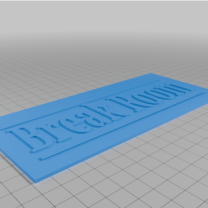 Dinlenme odası tabelası