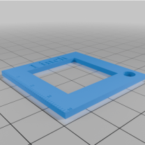 Delikli 1 İnç Ölçü Cetveli