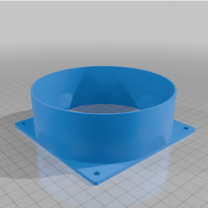 120mm PC Fan → 125mm Boru Adaptörü