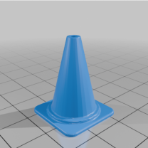 1/24–1/28 Ölçek Trafik Konisi (20 Dakikanın Altında Baskı)