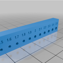 Özelleştirilebilir 3D Yazıcı Delik Test Aparatı