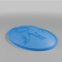 3D Taranmış Kemer Tokası