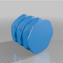 Üç Somun Şeklinde Kalemlik (Altıgen Desenli)