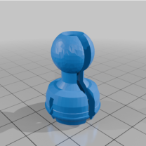 Delikli ve Kablo Yarıklarına Sahip Küre-Mafsallı Zincir Halkası (Versiyon 2)