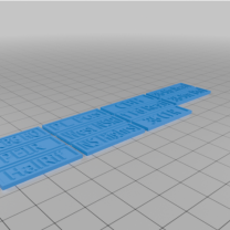 5 Bölümlü Birim Etiketleri