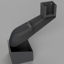 Anycubic Kobra S1 Sol Taraf Dik Atık Kanalı (Kutulu)