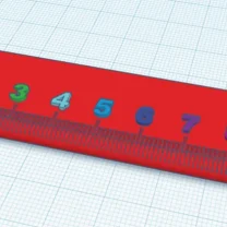 100mm Cetvel Tinkercad Eğitim Modeli