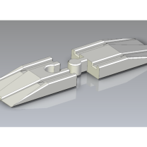 Brio uyumlu ahşap tren rampası