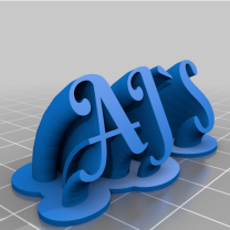 Ajs2My Özelleştirilmiş 2 Satırlı İsimlik Plakası