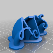 AjsMy Özelleştirilmiş 2 Satırlı İsimlik Plakası