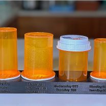 2 Büyük + 1 Orta + 1 Küçük Walgreens Şişe İçin İlaç Standı