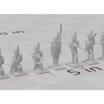 1/100 Fransız 1796 Piyadeler (Tarleton Şapkalı)