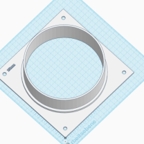 160mm Duvar Pencere Bağlantı Hava Hortumu 3D Baskı