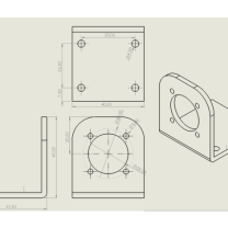DC Motor Braketi 3D Baskı