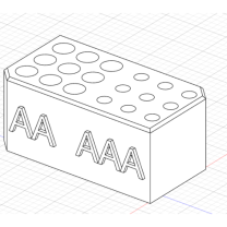 AA AAA Pil Yuvası 3D Baskı