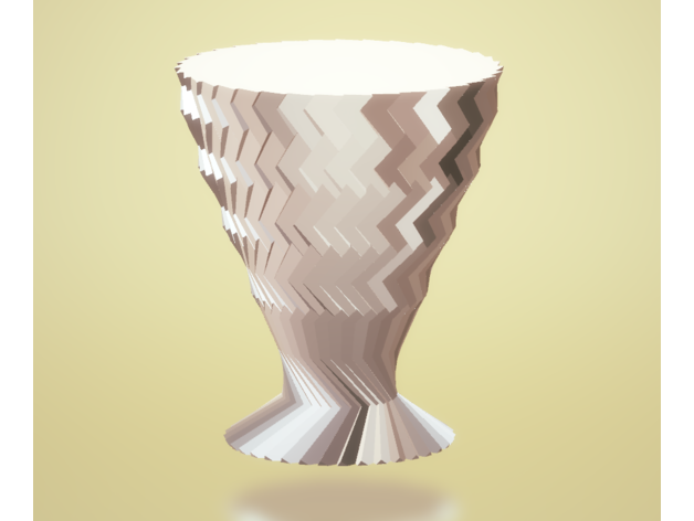 Yivli Geometrik Vazo - Görsel 4