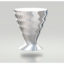 Yivli Geometrik Vazo