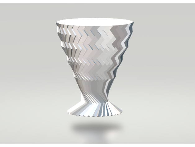 Yivli Geometrik Vazo