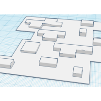 Deliksiz Minecraft Cevher Insert Panel 3D Baskı