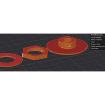 Vida Montajı Branda Kuşgözü Düz MOD 3D Baskı