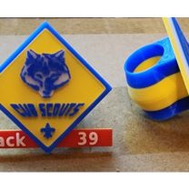 3D Baskı İzci Fuları Tutucu Aparatı