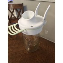 Geniş Ağız Mason Kavanoz Kapaklı Gıda Dispenser Üstü