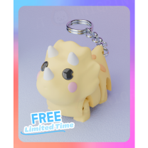 Flexi Triceratops Trecelia Anahtarlık Tek Renk