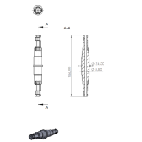 Gardena Combisystem Çift Adaptör 3D Baskı