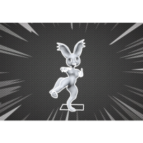 Tavşan Karikatürü 3D Baskı