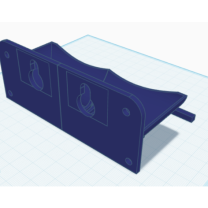 Çift Destek Delikli Kuş Yemliği 3D Baskı