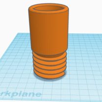 DeWalt DWV9000 Vidalı Vakum Adaptörü 3D Baskı