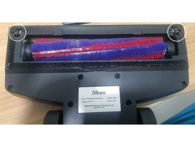 Dibea Süpürge Başlığı Küçük Ön Tekerlek 3D Baskı - Görsel 4