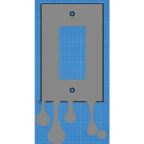 Damlayan Işık Anahtarı Kapağı 3D Baskı