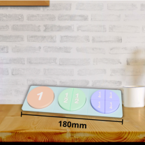 Kesir Puzzle 180mm Otizm Dostu Renkler 3D Baskı