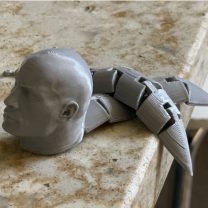 Dwayne The Slug Johnson 3D Baskı