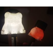 Çöl Yağmur Kurbağası Solar LED Işık Küre 3D Baskı