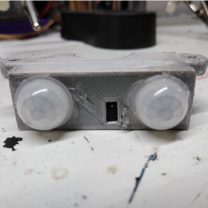 Çift PIR Sensör ve VL53L0X Mesafe Sensörü Tutucu 3D Baskı
