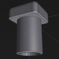 Anti Roll Kapaklı Cam Termometre 3D Baskı